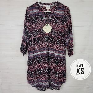 NWT XS Knox Rose Flowy Pink Print Dress